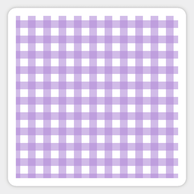 Pretty Lilac Gingham Magnet by speckled